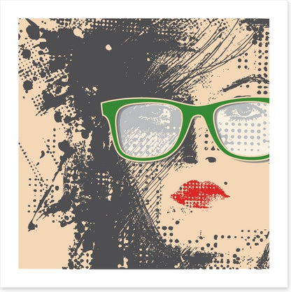 Green glasses