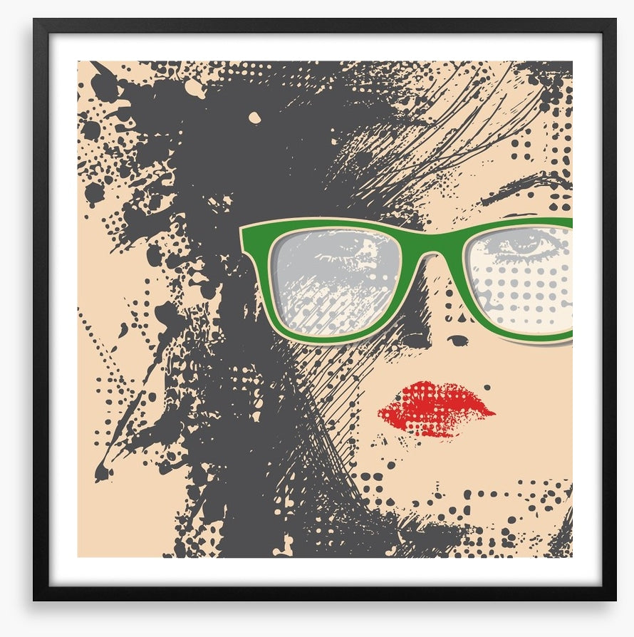 Green glasses