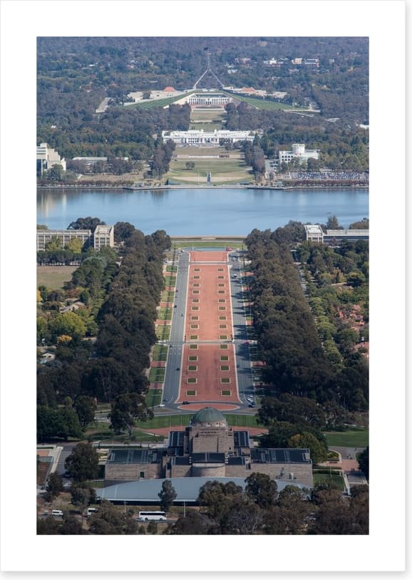 Anzac Parade aerial