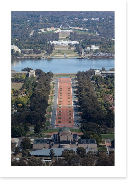 Anzac Parade aerial
