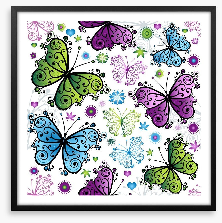Butterfly swirls