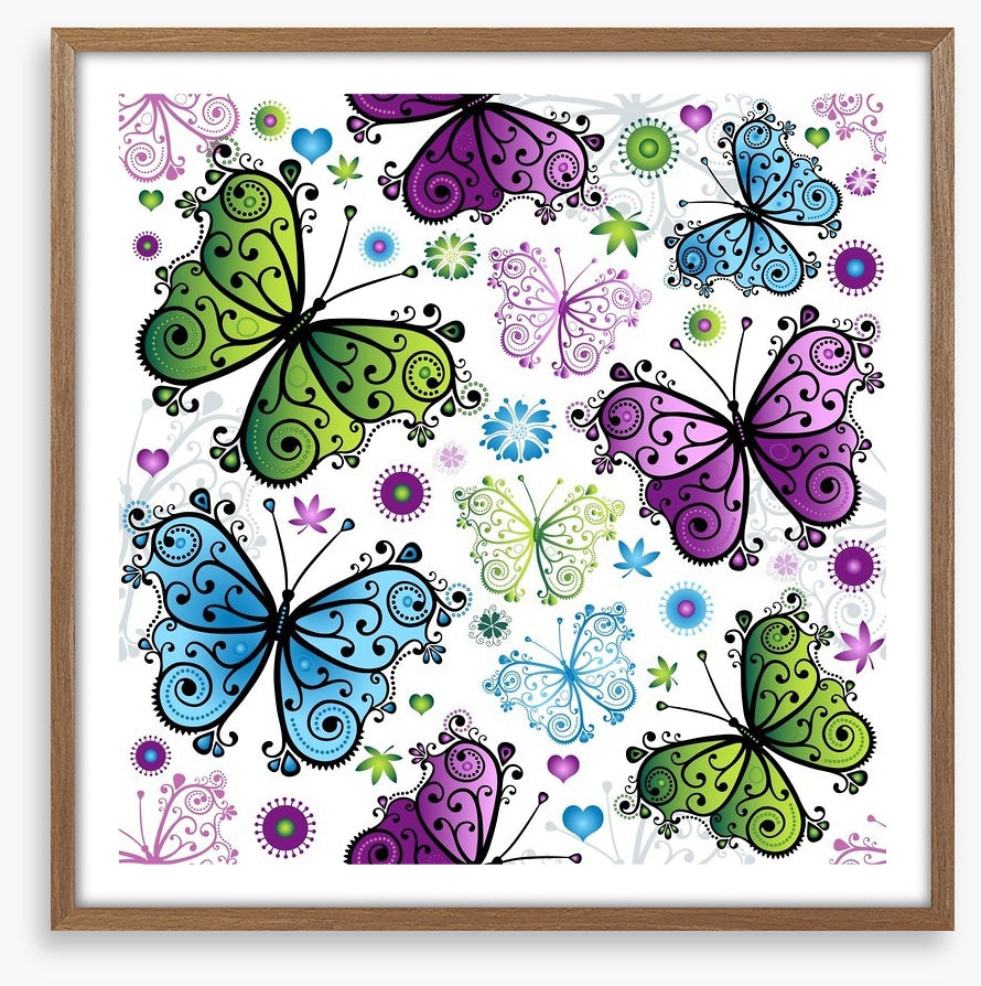 Butterfly swirls
