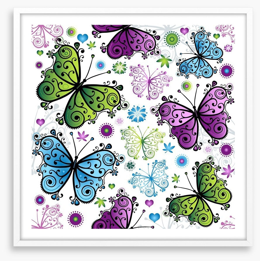 Butterfly swirls