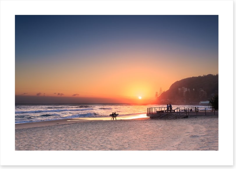 Sunset at Burleigh Heads