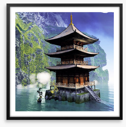 Buddhist temple in the mountains
