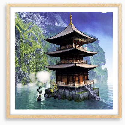 Buddhist temple in the mountains