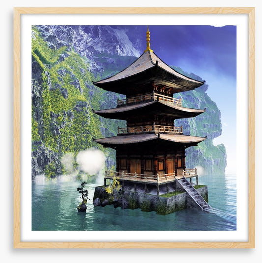 Buddhist temple in the mountains