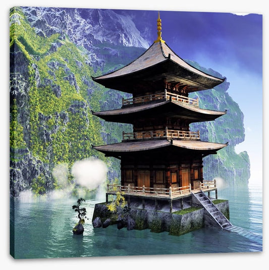 Buddhist temple in the mountains