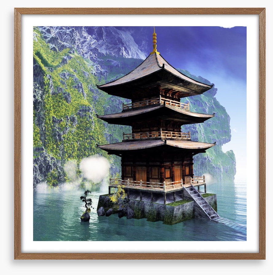 Buddhist temple in the mountains