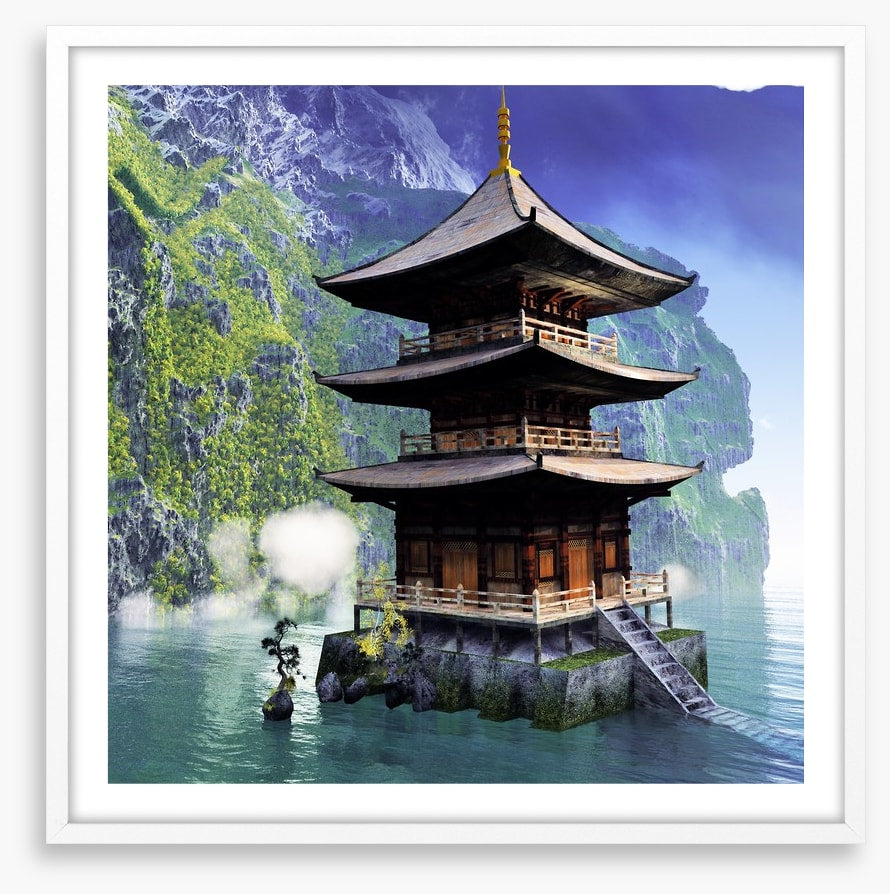 Buddhist temple in the mountains