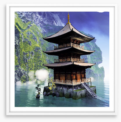 Buddhist temple in the mountains