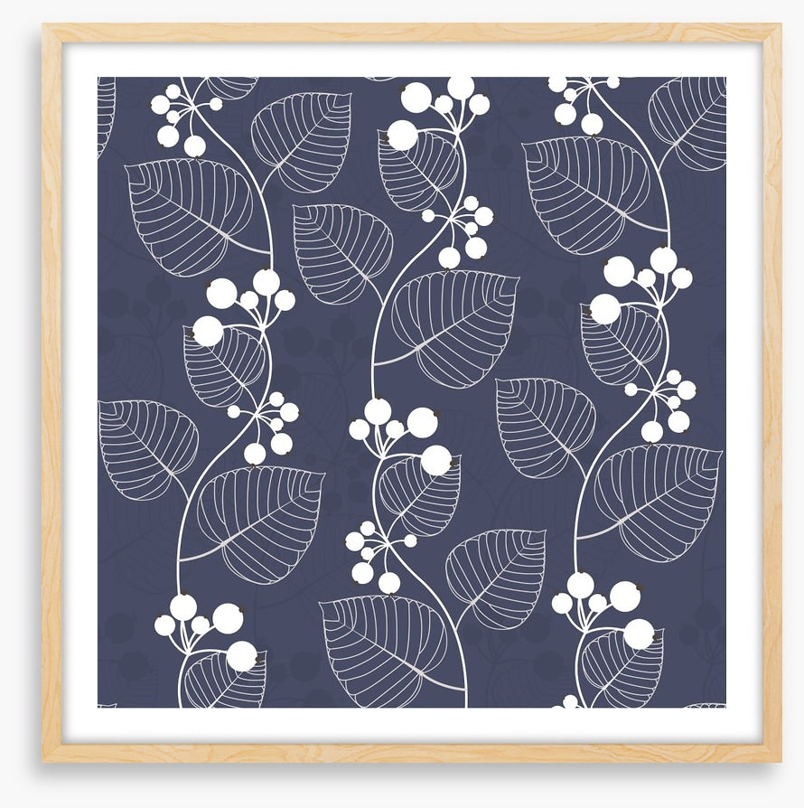 White berry leaves