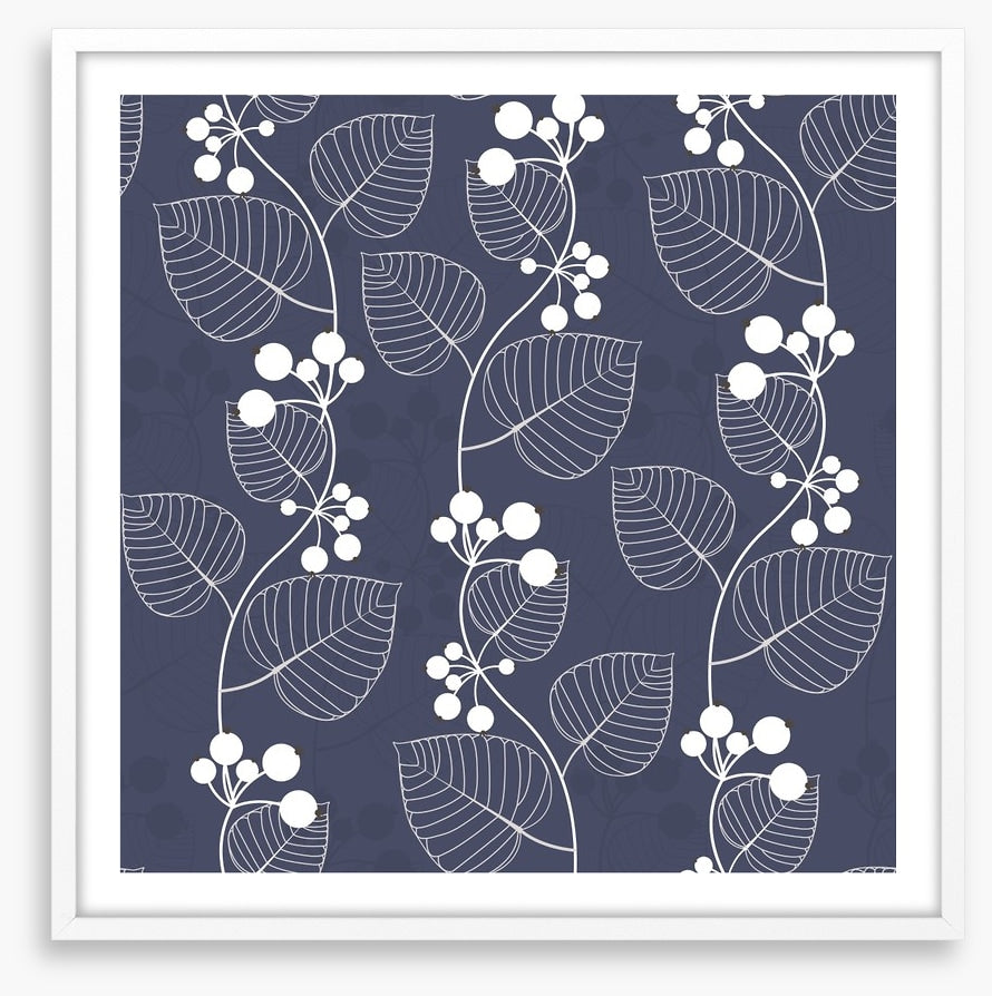White berry leaves