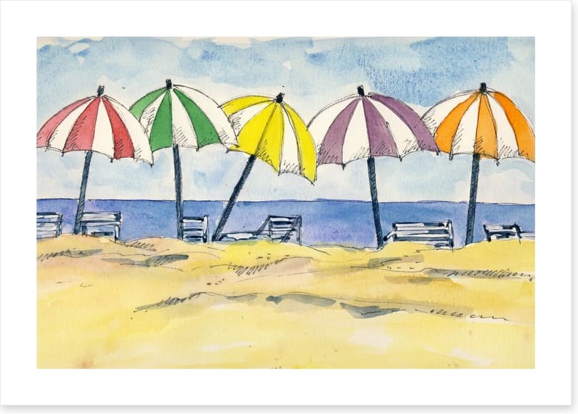 Umbrellas at the beach