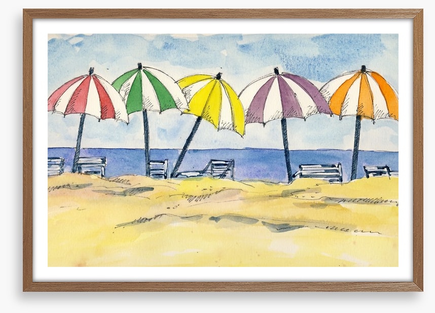 Umbrellas at the beach