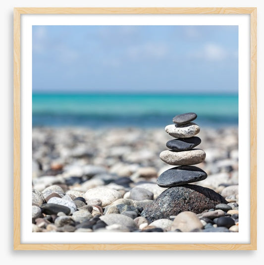 Zen balanced stones