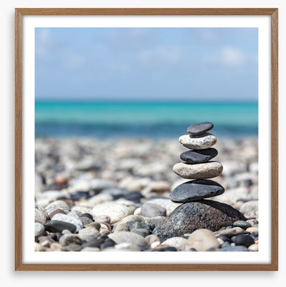 Zen balanced stones