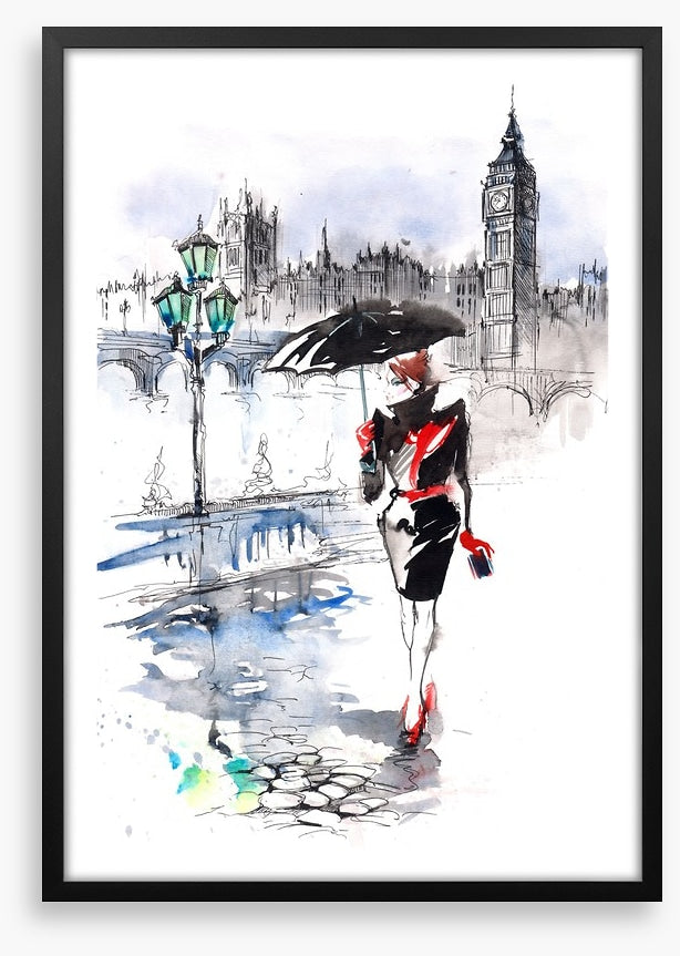 Strolling in the rain