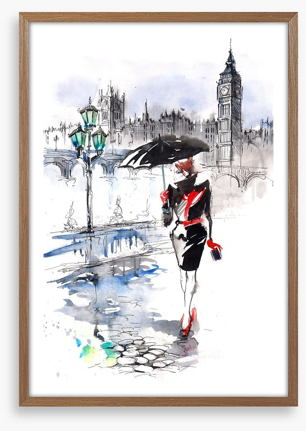 Strolling in the rain
