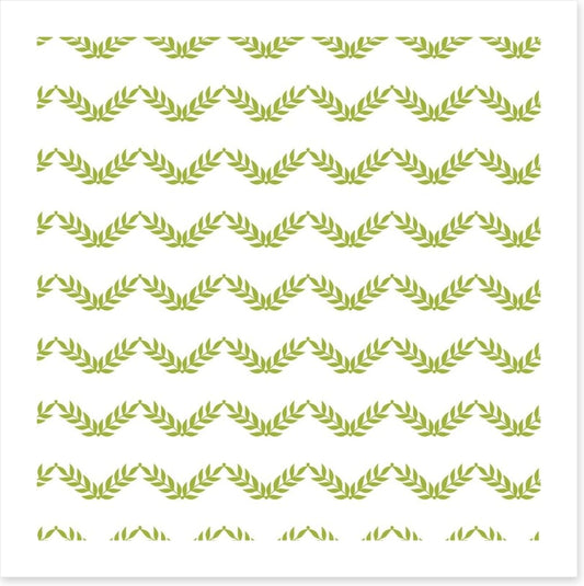 Green leaves chevron
