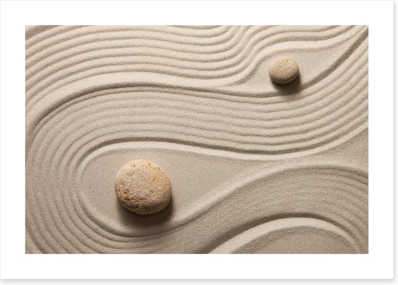 Sand garden swirl