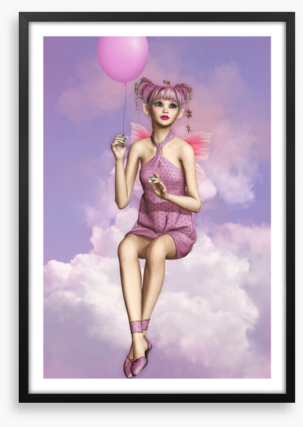 Pixie on a cloud