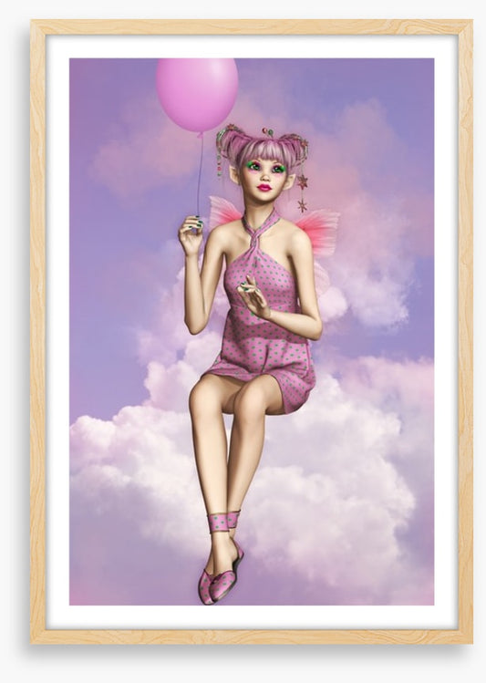 Pixie on a cloud