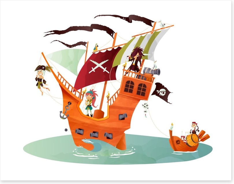 The pirate ship