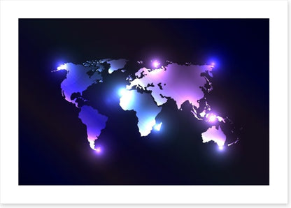 Illuminated world
