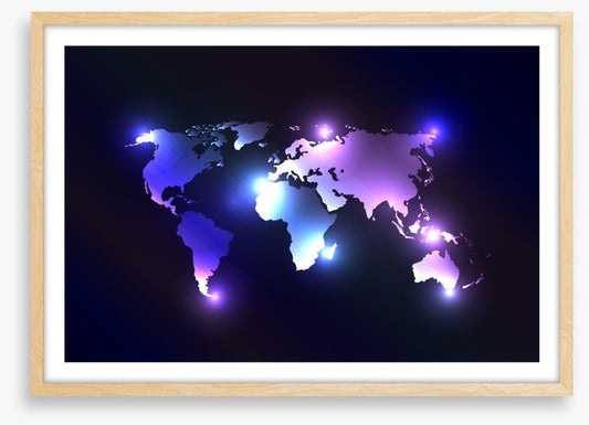 Illuminated world