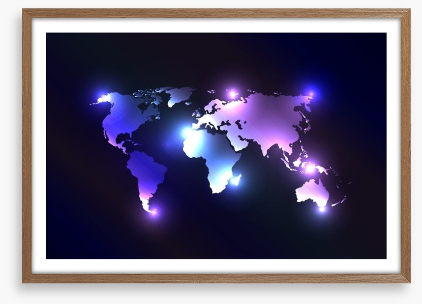 Illuminated world
