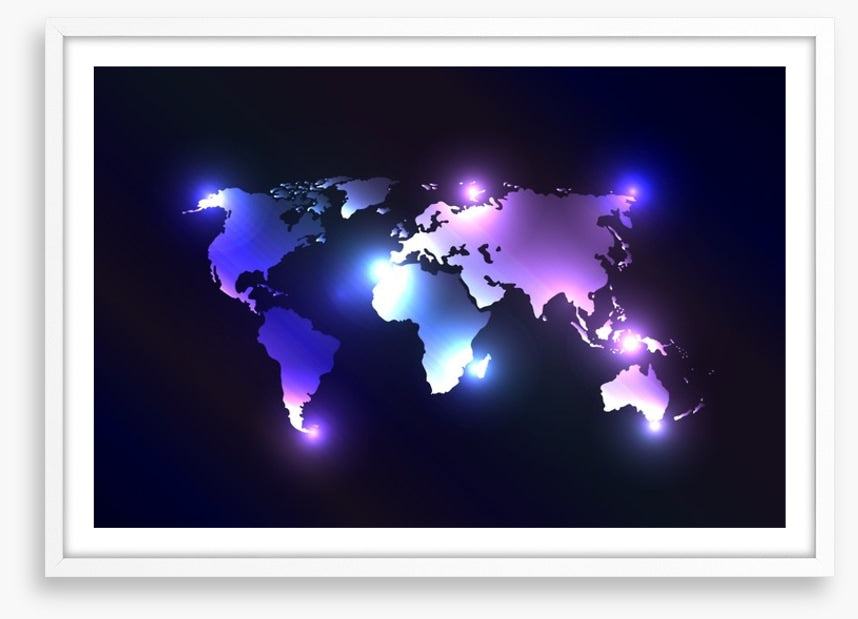 Illuminated world