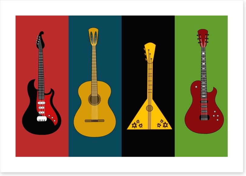 Retro guitars