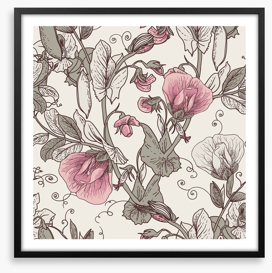 Pink pea petals