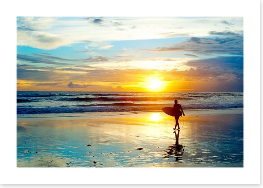 Surfing sunrise