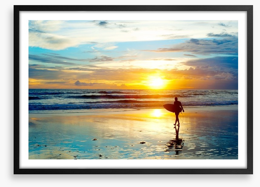 Surfing sunrise