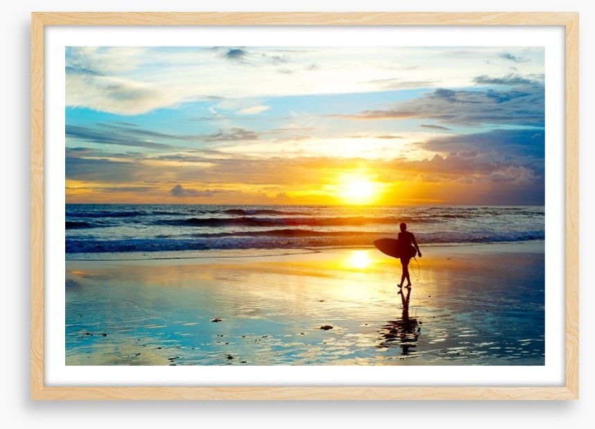 Surfing sunrise