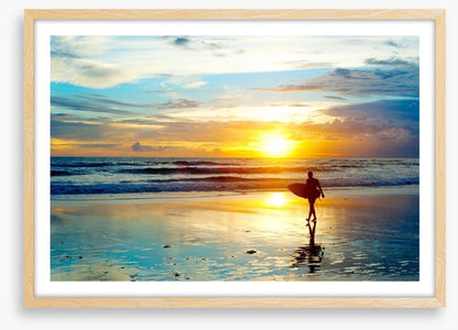 Surfing sunrise