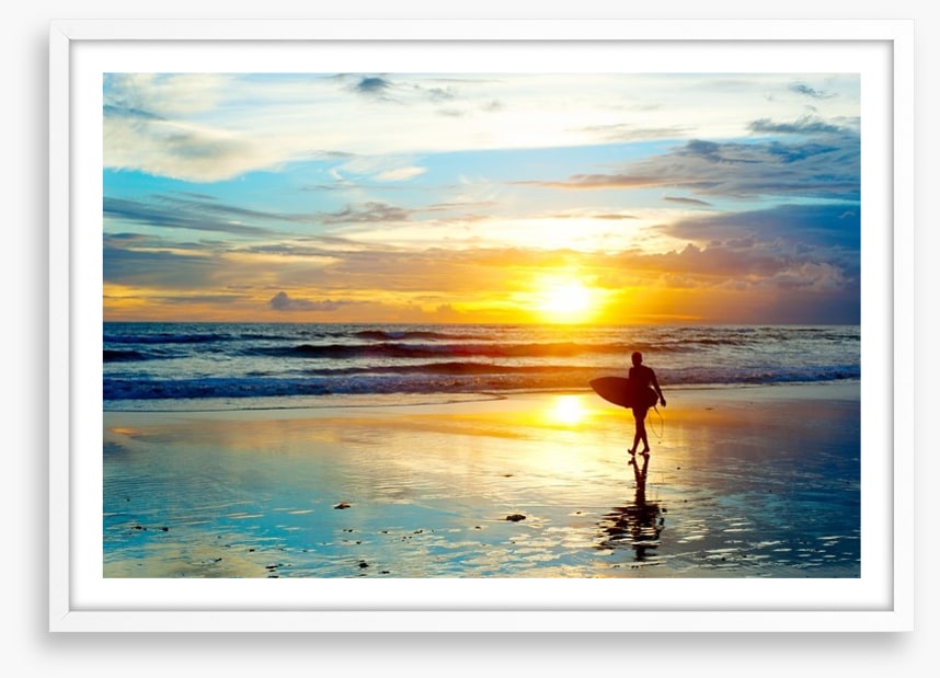 Surfing sunrise