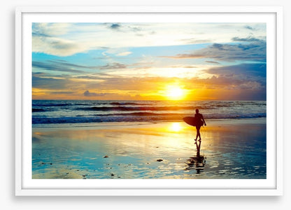 Surfing sunrise