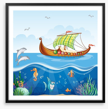 Sailing over the reef