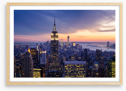 Skyscraper sunset, New York City
