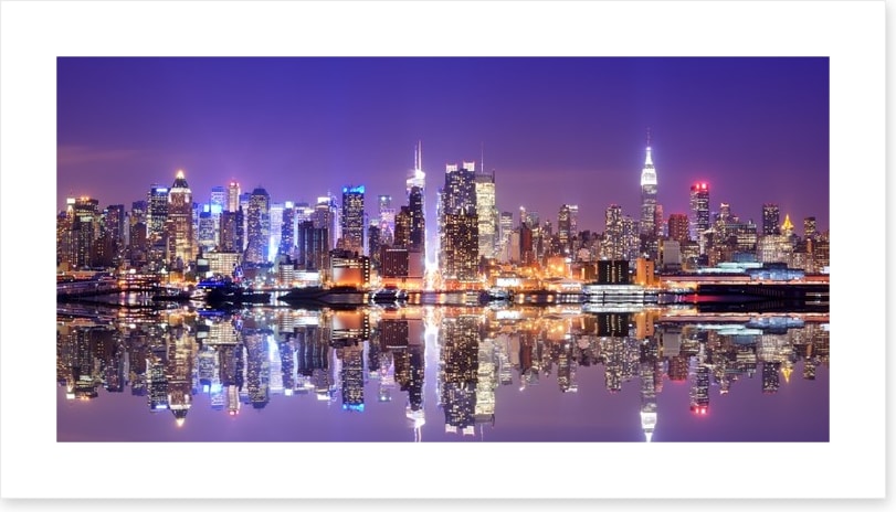 Manhattan skyline reflections