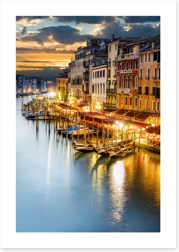 Dusk on the canal