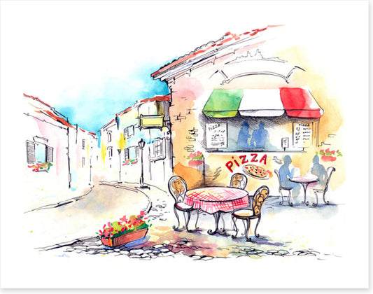 The little Italian cafe