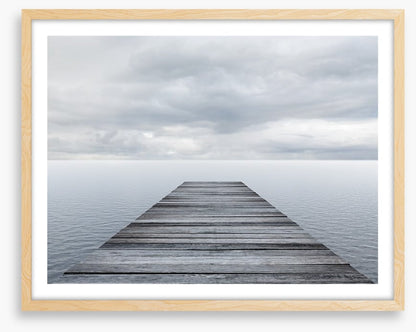 Jetty under the clouds