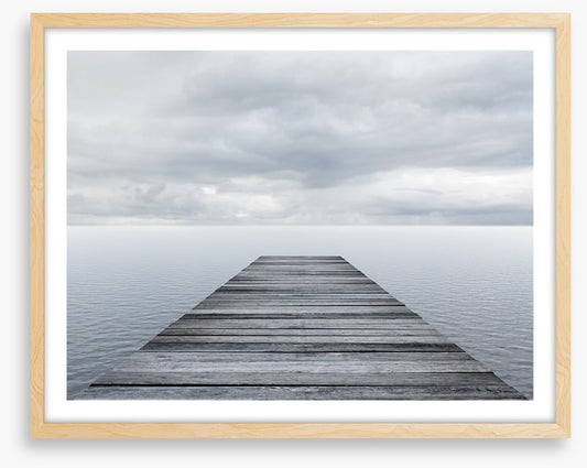Jetty under the clouds