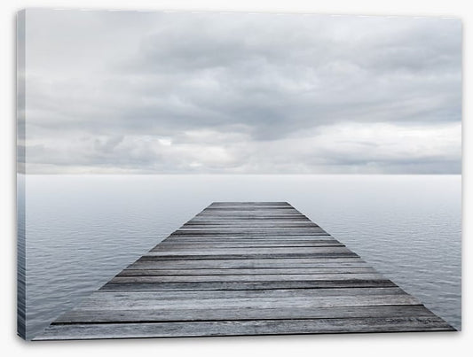 Jetty under the clouds