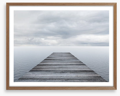 Jetty under the clouds