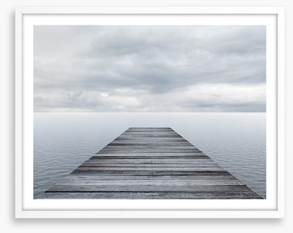 Jetty under the clouds